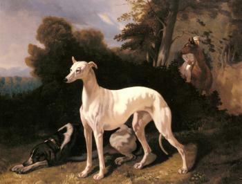 Alfred Dedreux : A Greyhound In An Extensive Landscape